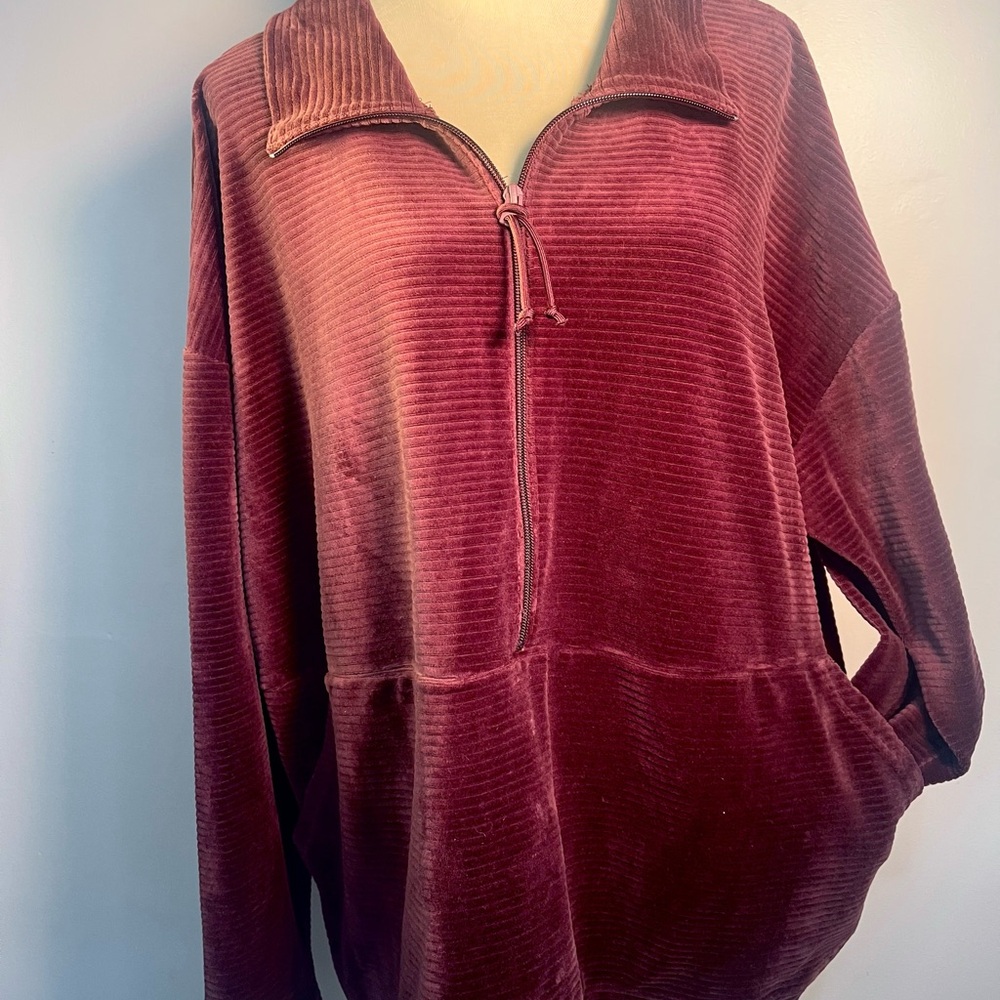 Lands End Red Oversized Top - Picture 3 of 14